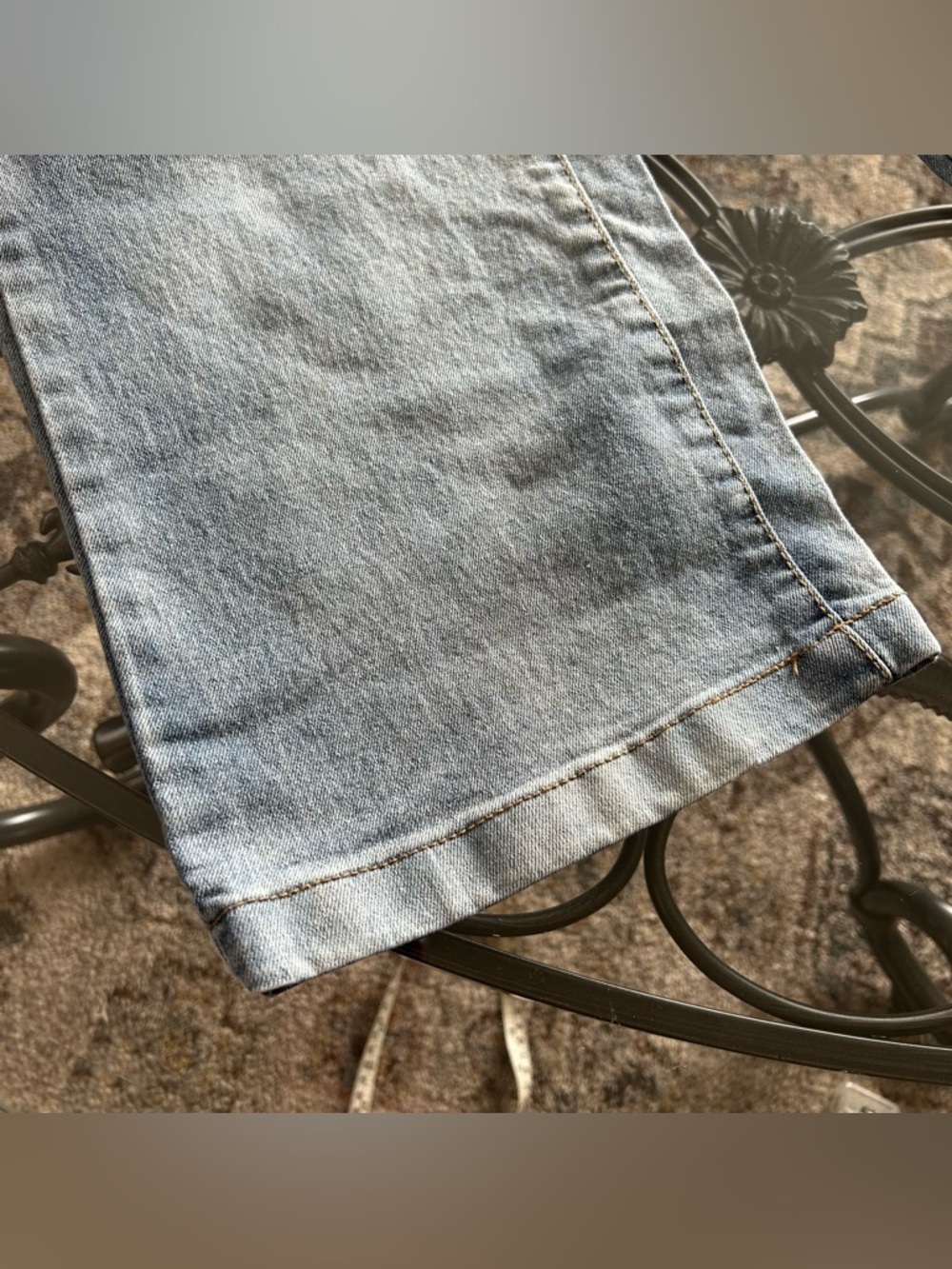 Guess Light Blue Wide-Leg Denim Jeans for Girls - Picture 8 of 8